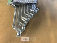 Ringsleutelset verdiept 6 x 7 - 20 x 22 mm 8-dlg. - afbeelding 3 van  4