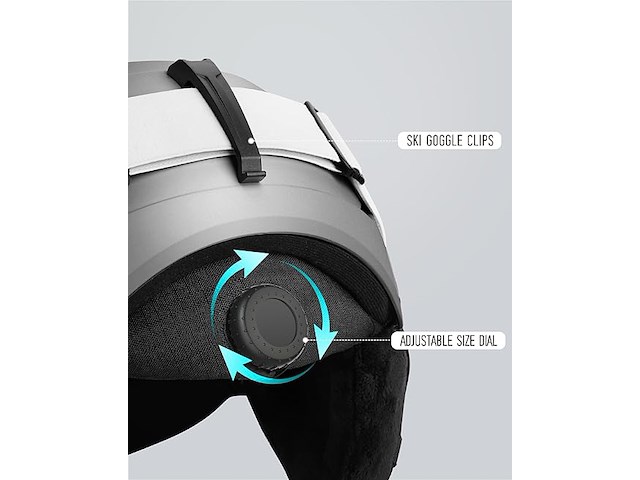 Rioroo skihelm met veiligheidsbril (medium) - afbeelding 3 van  5