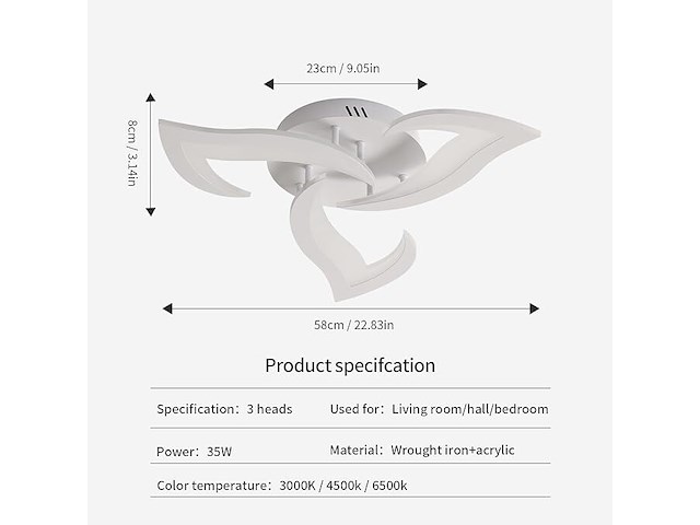 Riserva led-plafondlamp - afbeelding 3 van  4