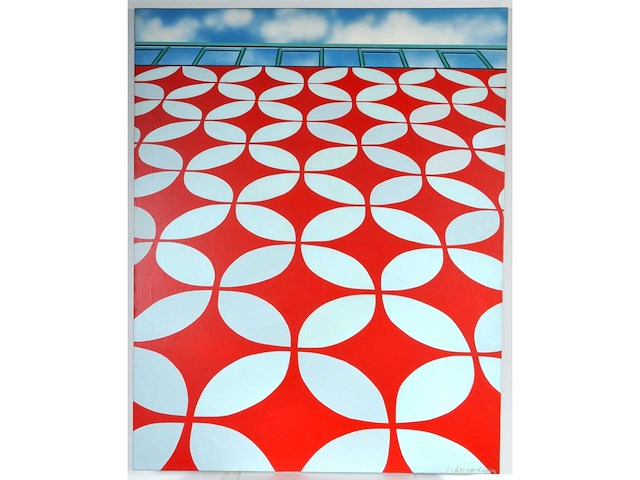 Rits van kooten - kaufhaus karlsruhe - olie op doek - 150x120 cm - afbeelding 2 van  10
