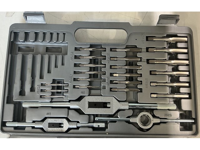 Ritter hssg draadsnijset din m3-m12 - 37-delig - afbeelding 3 van  5