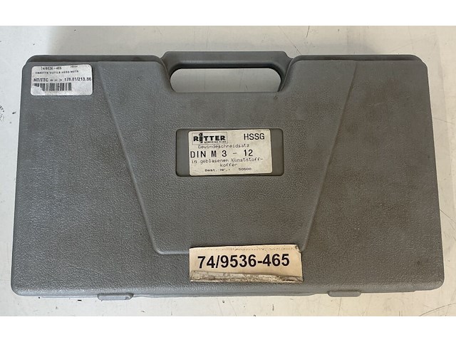 Ritter hssg draadsnijset din m3-m12 - 37-delig - afbeelding 4 van  5