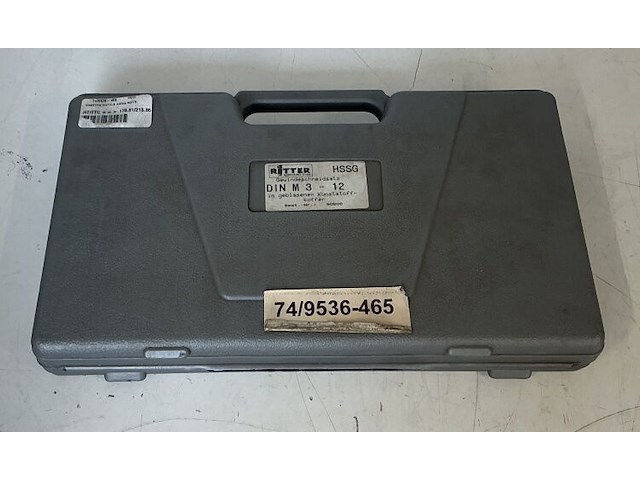 Ritter hssg draadsnijset din m3-m12 - 37-delig - afbeelding 5 van  5