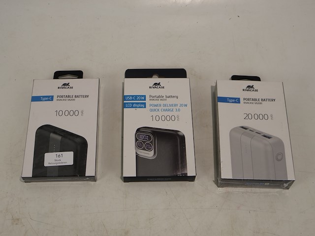 Rivacase powerbank (x3) - afbeelding 1 van  2