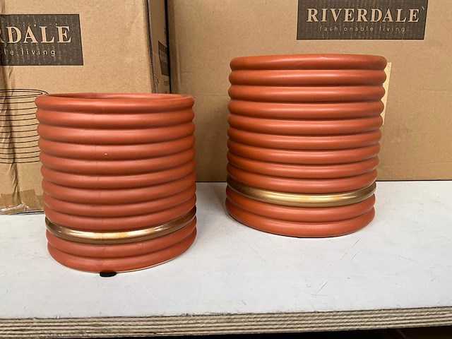 Riverdale plantpot terracotta (15x) - afbeelding 3 van  6
