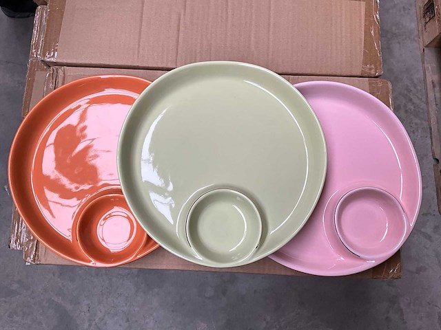 Riverdale tapas bord ?23cm keramiek diverse kleuren (120x) - afbeelding 2 van  7