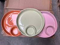 Riverdale tapas bord ?23cm keramiek diverse kleuren (60x) - afbeelding 2 van  7