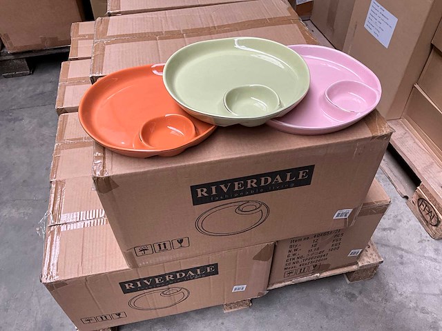 Riverdale tapas bord ?23cm keramiek diverse kleuren (72x) - afbeelding 1 van  2