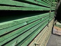 Rnd houten balken/planken 4,20 meter lengte (100x) - afbeelding 7 van  10