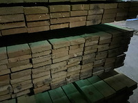 Rnd houten balken/planken 4,20 meter lengte (90x) - afbeelding 13 van  13