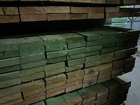 Rnd houten balken/planken 4,20 meter lengte (90x) - afbeelding 4 van  13