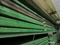 Rnd houten balken/planken 4,20 meter lengte (90x) - afbeelding 5 van  13