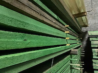 Rnd houten balken/planken 4,20 meter lengte (90x) - afbeelding 7 van  13