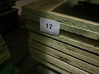 Rnd houten balken/planken 4,50 meter lengte (140x) - afbeelding 6 van  14