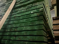 Rnd houten balken/planken 4,50 meter lengte (50x) - afbeelding 2 van  12