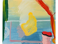 Rob kars - abstracte compositie - olieverf op papier