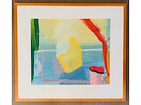 Rob kars - abstracte compositie - olieverf op papier - afbeelding 5 van  5