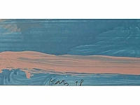 Rob kars - abstracte compositie - olieverf op papier - afbeelding 3 van  5