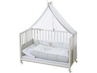 Roba roombed 60x120cm "heartbreaker" babybed, samenslapend bed voor het bed van de ouders, volledig uitgerust - afbeelding 1 van  4
