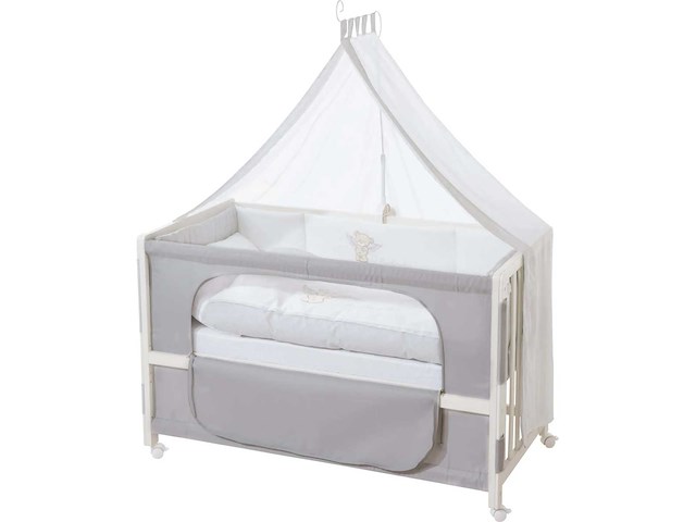 Roba roombed 60x120cm "heartbreaker" babybed, samenslapend bed voor het bed van de ouders, volledig uitgerust - afbeelding 2 van  4