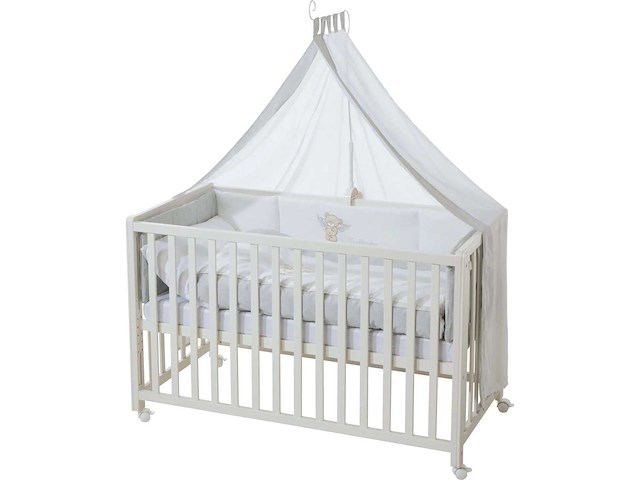 Roba roombed 60x120cm "heartbreaker" babybed, samenslapend bed voor het bed van de ouders, volledig uitgerust - afbeelding 4 van  4