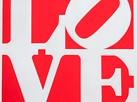 Robert indiana (1928-2018) 'love', screenprint 50 x 50 cm. (19.67 x 19.67 in.), frame: 51 x 51 cm. (20.07 x 20.07 in.)