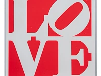 Robert indiana (1928-2018) 'love', screenprint 50 x 50 cm. (19.67 x 19.67 in.), frame: 51 x 51 cm. (20.07 x 20.07 in.) - afbeelding 2 van  3
