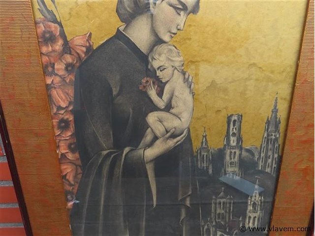 Robert van de velde (1895-1978), "o.l.vrouw van vlaanderen" - afbeelding 3 van  8