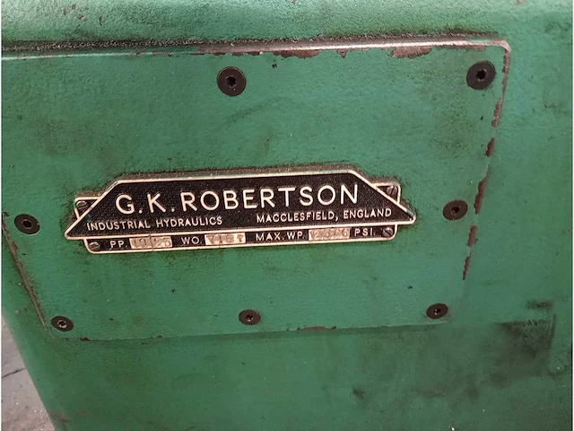 Robertson - hydraulische pers - afbeelding 8 van  9