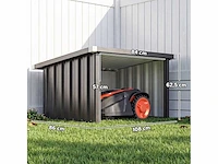 Robot grasmaaier schuilplaats garage voor robot grasmaaier met schuin dak - afbeelding 3 van  5