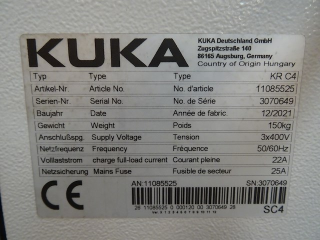 Robot kuka - afbeelding 11 van  12