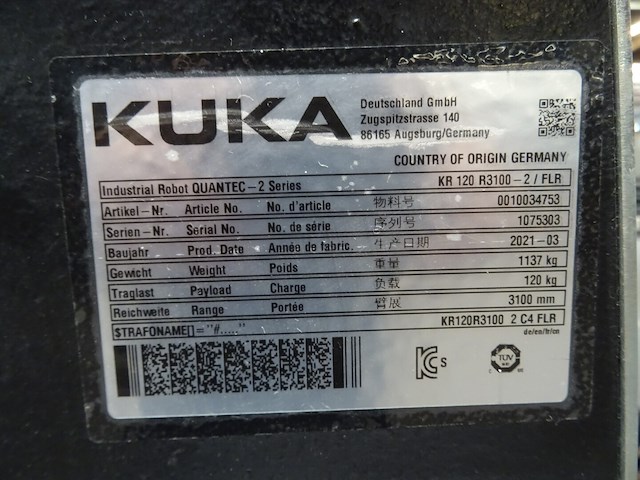 Robot kuka - afbeelding 12 van  13