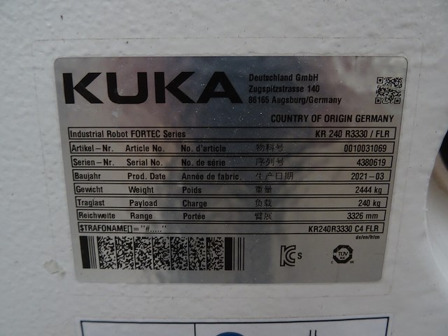 Robot kuka - afbeelding 5 van  10