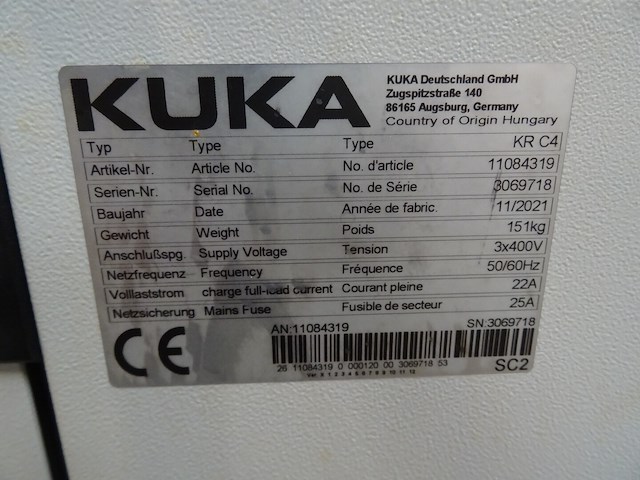 Robot kuka - afbeelding 9 van  10