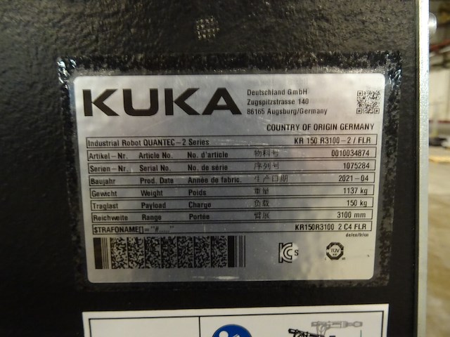 Robot kuka - afbeelding 8 van  11