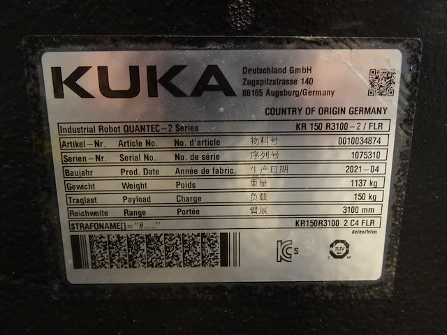 Robot kuka - afbeelding 6 van  10