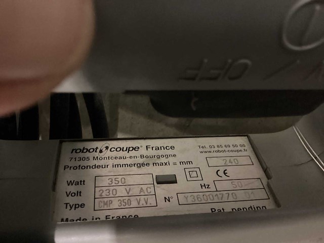 Robotcoupe mp350 keukenmachines & mixers - afbeelding 2 van  2