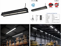 Robuuste led industriële hanglamp – 150w – 6400k koud wit – ip20 – pyramid-150 (6 stuks) - afbeelding 3 van  5