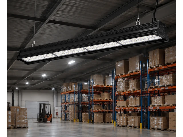 Robuuste led industriële hanglamp – 200w – 6400k koud wit – ip20 – pyramid-200 (6 stuks) - afbeelding 1 van  5