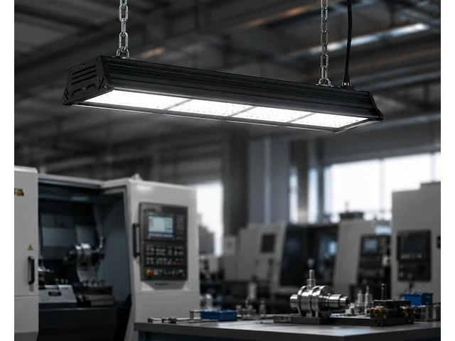 Robuuste led industriële hanglamp – 200w – 6400k koud wit – ip20 – pyramid-200 (6 stuks) - afbeelding 2 van  5