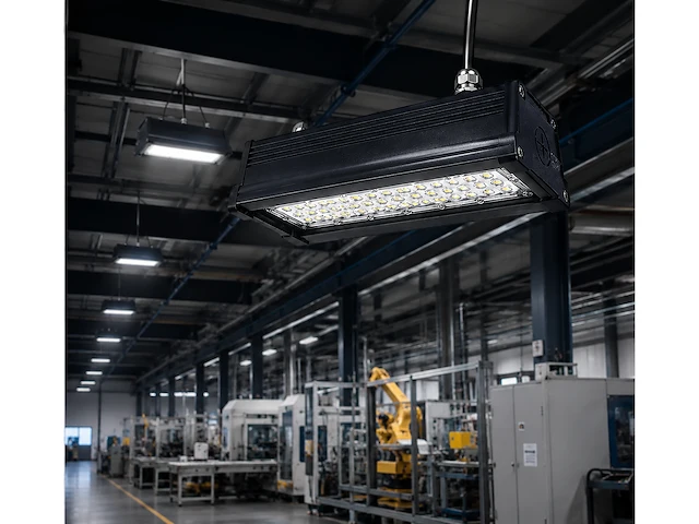 Robuuste led industriële hanglamp – 50w – 6400k koud wit – ip20 – pyramid-50 (6 stuks) - afbeelding 1 van  5