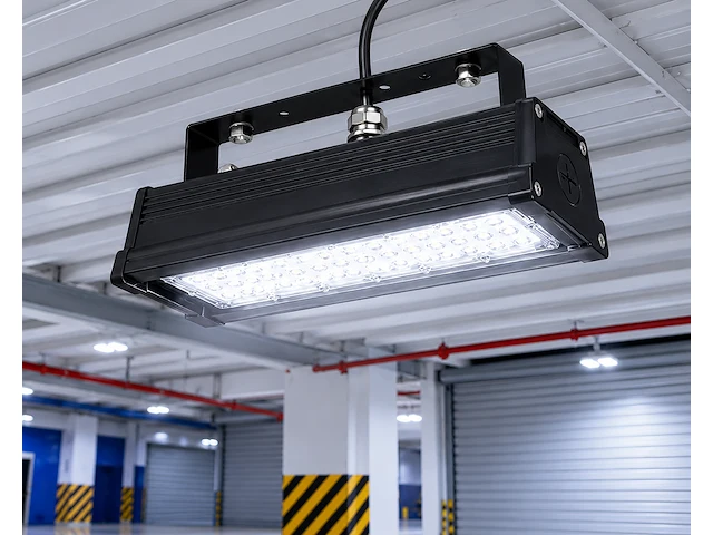 Robuuste led industriële hanglamp – 50w – 6400k koud wit – ip20 – pyramid-50 (6 stuks) - afbeelding 2 van  5