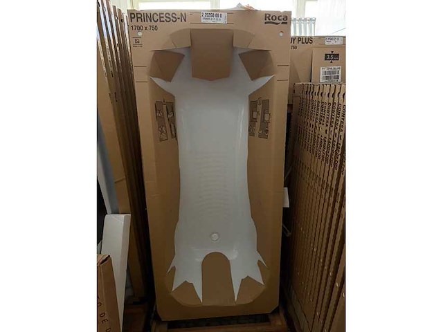 Roca - prinses - geëmailleerd stalen bad - vrijstaand badkuip - afbeelding 3 van  7