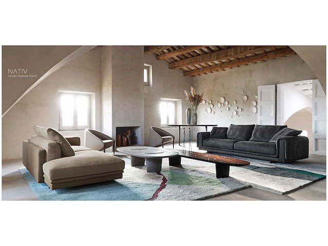 Roche bobois parijs tapijt - 200 x 300 cm - fusion middernacht - ontwerp raphael navot - afbeelding 2 van  7