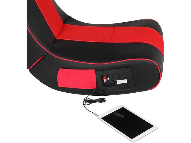 Rocker gaming chair - kunstleer, ingebouwde speakers - afbeelding 7 van  11