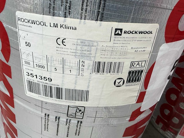 Rockwool partij isolatie lamellenmatte - afbeelding 4 van  4