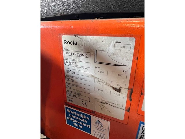 Rocla - 1998 - trev6500 - reachtrucks - afbeelding 3 van  13