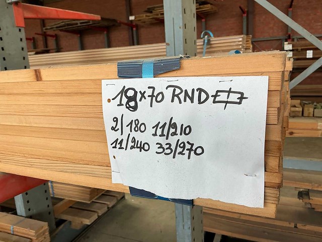 Rode noorse dennen planken (57x) - afbeelding 3 van  4