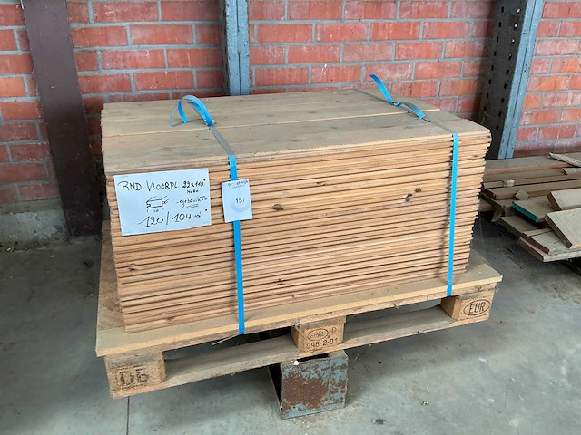 Rode noorse dennen vloerplanken (120x) - afbeelding 1 van  3