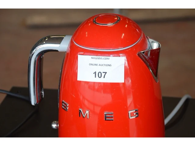 Rode smeg waterkoker model klf03 (18) - afbeelding 2 van  5